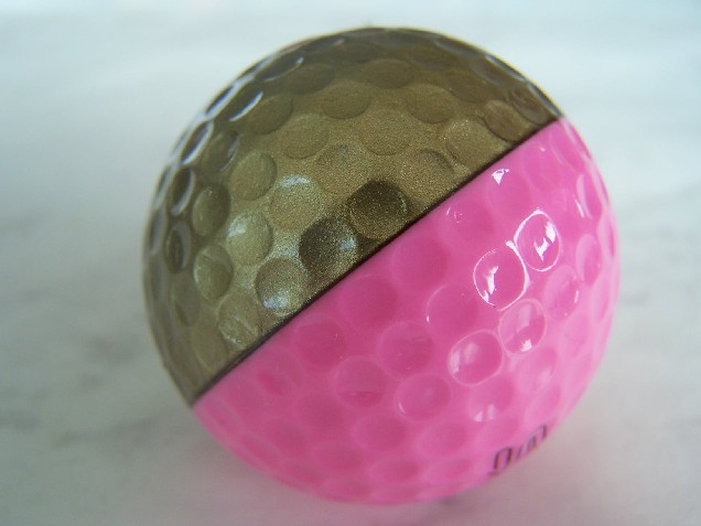 Vintage Ping Eye colored ball closeup