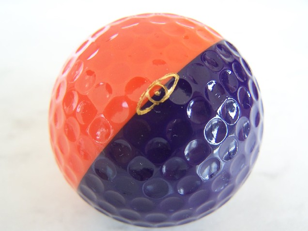 Ping golf ball two-tone color combination example