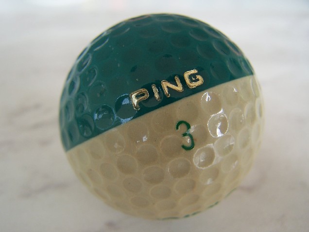 Ping Eye two-tone golf ball rare find