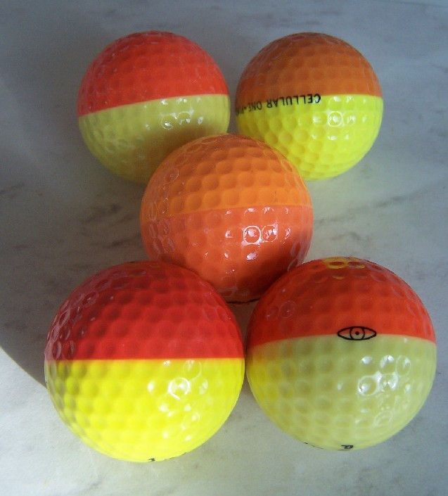 Ping colored golf ball two-tone variant