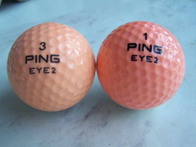 Rare vintage Ping Eye2 colored golf ball