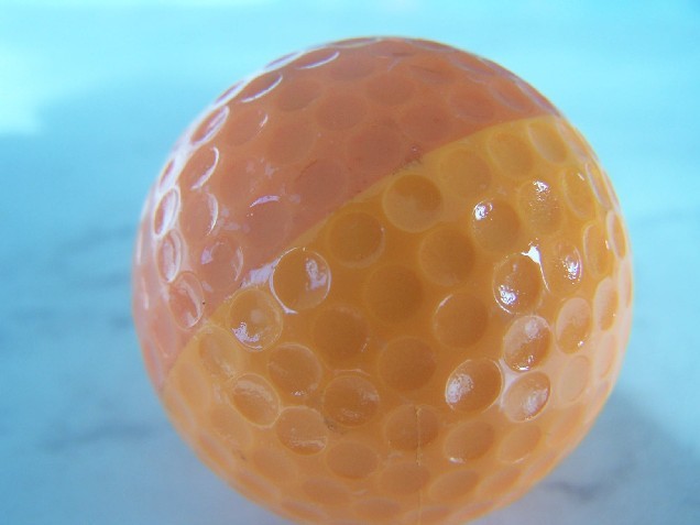 Collectible two-tone Ping Eye2 golf ball